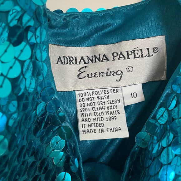 Blue sequin evening disco dress - Picture 6 of 11